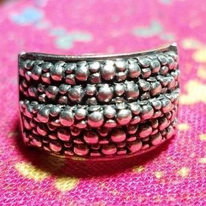 Michael Dawkins sterling silver snakeskin ring